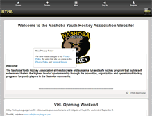 Tablet Screenshot of nashobahockey.org